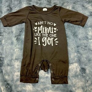 Black Kids One Piece Romper